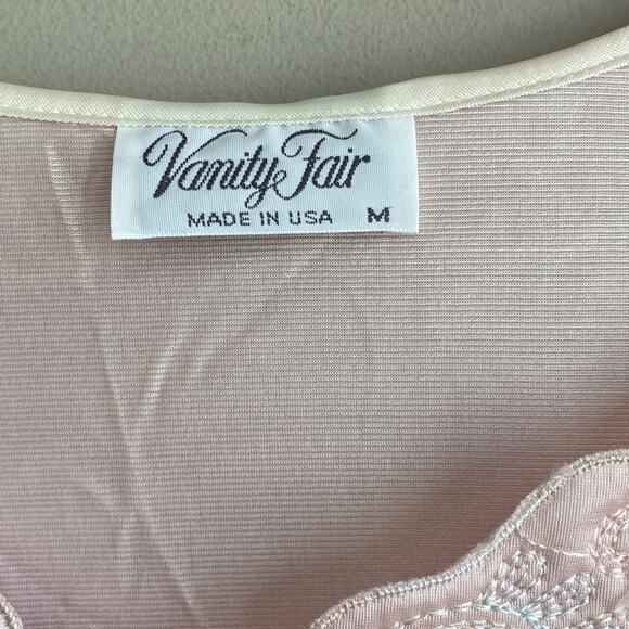Vintage Vanity Fair Full Length Nightgown Deadstock Pastel Pink M - Picture 3 of 8